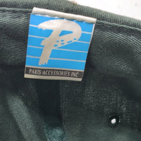 Green Hooked on Fishing Hat Cap Fly Fishing Strapback - Picture 8 of 9